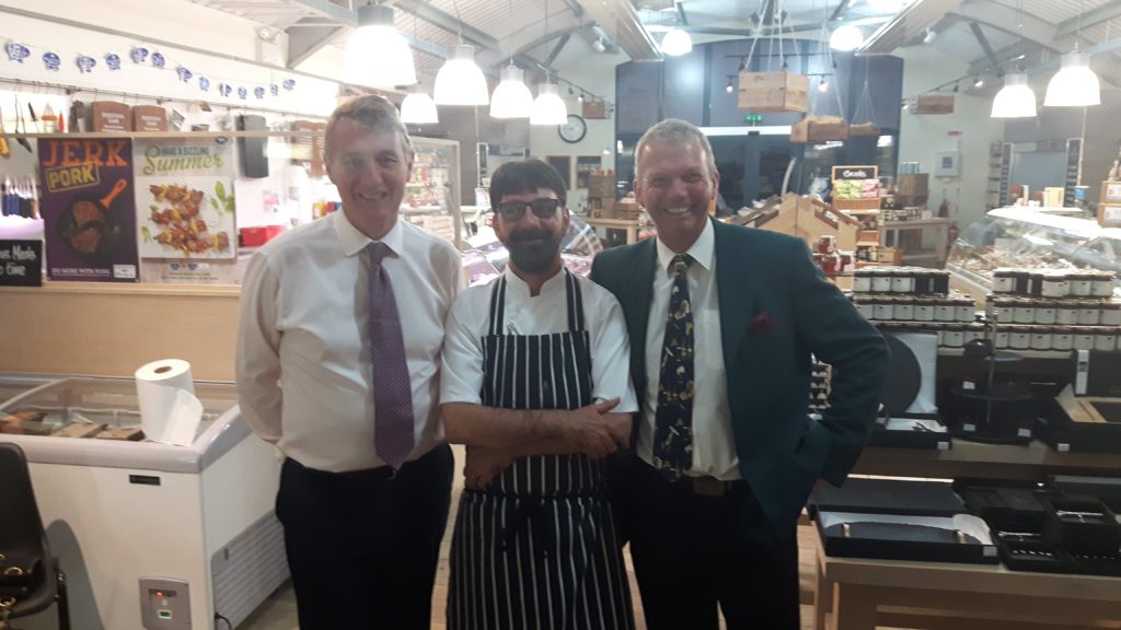 hopetoun house farm shop with employees